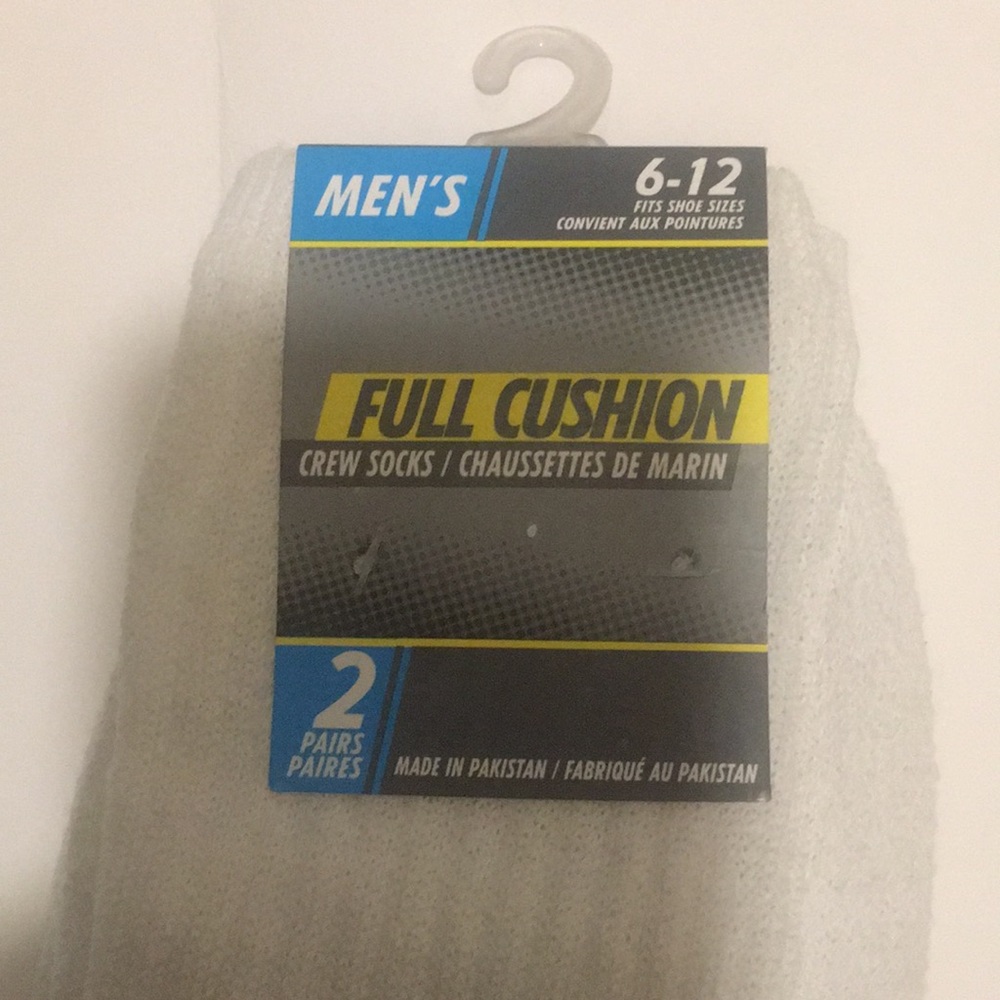 Men Full Cushion Crew Socks Size 6-12 2 Pairs - Picture 2 of 4